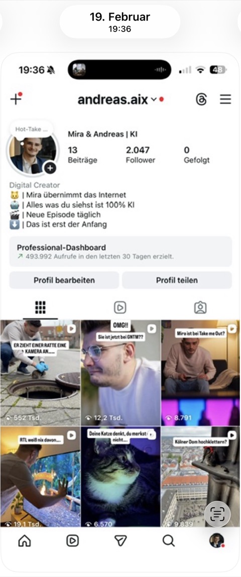 Screenshot: Es reißt nicht ab